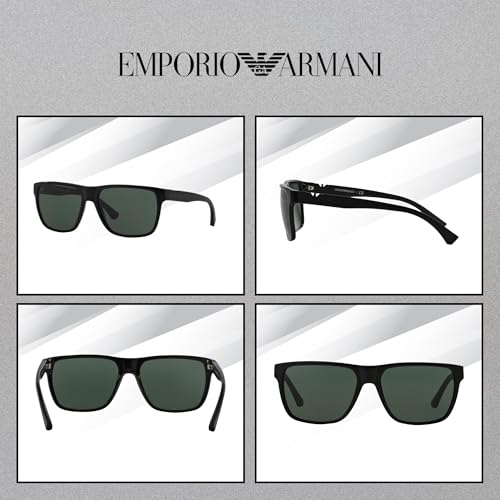 EMPORIO ARMANI EA4035 Square Sunglasses For Men +BUNDLE with ACCESSORY EYEWEAR KIT3