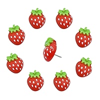 30 Pcs Strawberry Push Pins - Cute Resin Fruit Thumbtacks For Cork Boards, Bulletin Boards, Photo Walls - View #8