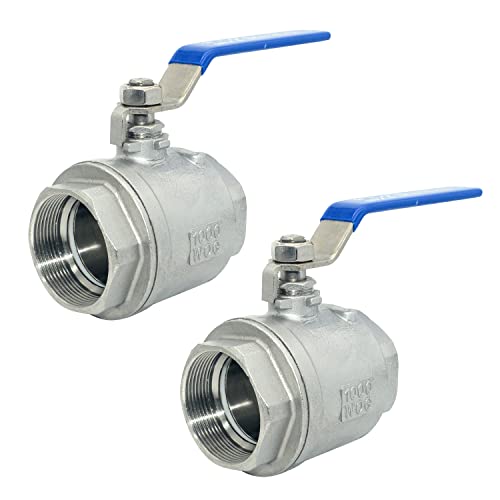 DAN SPEED 2" NPT Female 316 Stainless Steel Full Port Ball V...