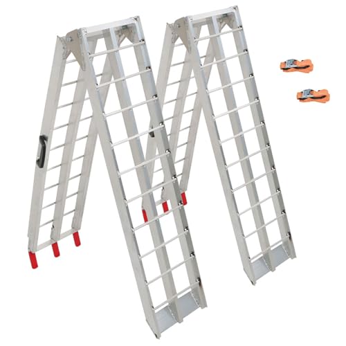 Rampas de carga de aluminio plegables de 2 piezas 750 lbs miniatura 1