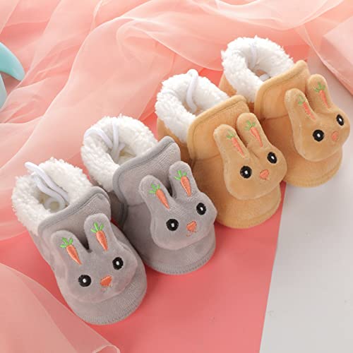 sfdgfhyf House Shoes for Toddler Baby Shoes Cute Fleece Warm Booties Shoes Fashion Printing Non Slip Breathable Toddler3