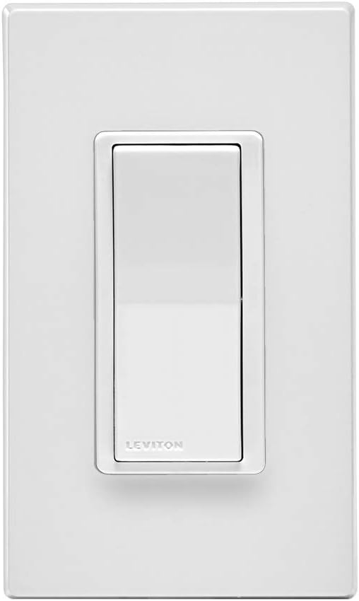 Leviton Decora Smart Switch, Zigbee Certified, DG15S-1BW, White
