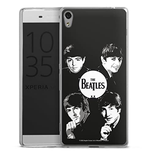 Coque Slim Compatible avec Sony Xperia XA Ultra Coque Ultra Fine Coque en Silicone Ultra Fine The Beatles Logo Black… - Les Beatles, Paul McCartney, John Lennon, RIngo Starr, George Harrison Coque Slim Compatible avec Sony Xperia XA Ultra Coque Ultra Fine Coque en Silicone Ultra Fine The Beatles Logo Black…