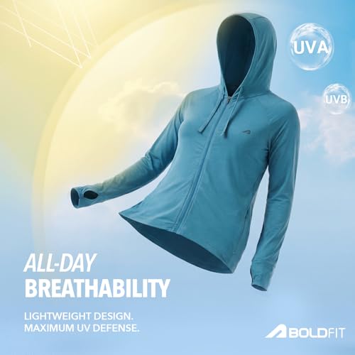 Image of Boldfit Sunscreen Jacket For Women UPF 50+ UV Protection Jacket For Woman For Sun Protection Jackets Stylish Full Sleeve All Weather Wear Jackets