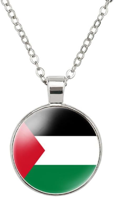 World Most Countries Flag Zinc Alloy Necklace Pendant Necklace for Men Women