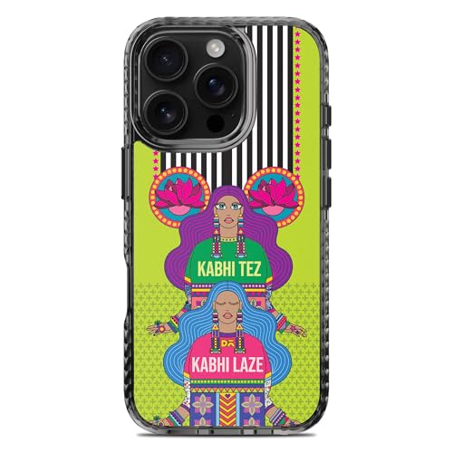 Image of DailyObjects Case for iPhone 16 Pro Max Compatible with Mag-Safe Wireless Charging, Stride 2.0 Tezy Lazy Slim Shockproof Back Cover with Inner Magnetic Ring