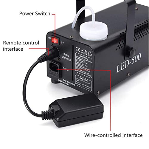 Machine à fumée de brouillard LED portable et télécommandes pour effet de scène - 3