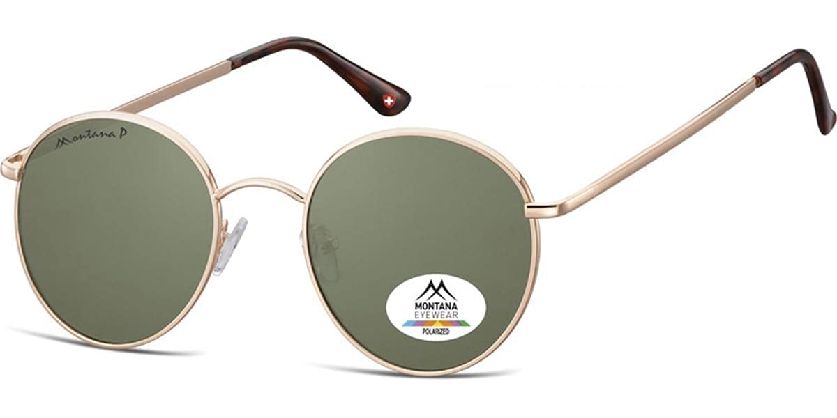 Montana Unisex Pink/Gold Eyewear Mp85b Sunglasses, 50