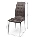 Pack de 4 Sillas de Comedor Alex Vintage tapizadas en Tela y...