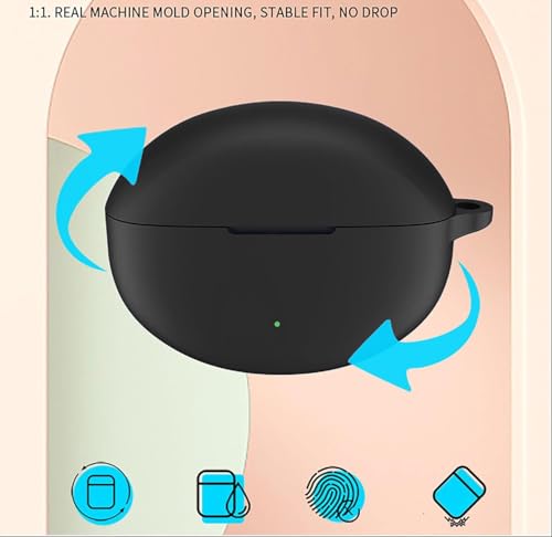 Image of Soft Silicone Case Cover for OnePlus Nord Buds 3 | 3 Pro (Black)