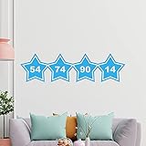 Wandtattoo Kinderzimmer: Ideal als Wandsticker für Mädchen oder Jungen - bringt Farbe und Stil in Kinderzimmer, Spielzimmer oder Jugendzimmer - leicht anzubringen und wieder entfernbar.