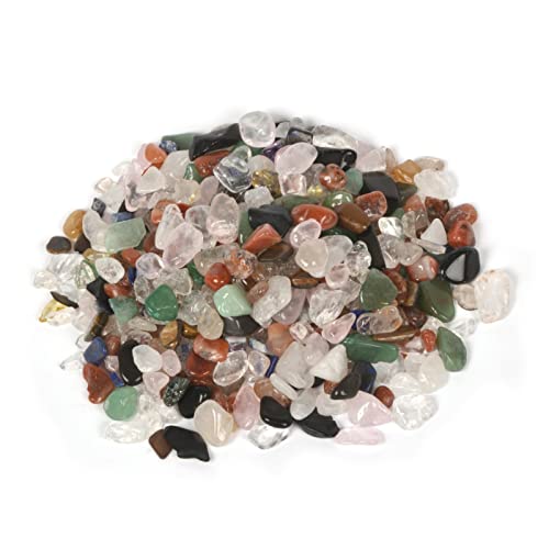 Image of 100 grams Small Tumbled Chips Polished Crushed Stone Crystal Healing Embellishments