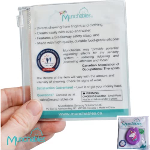 Munchables Sensory Unicorn Sensory Chew Necklaces For Girls (Aqua) #TOP2