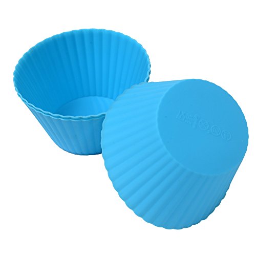Webake Jumbo Silicone Muffin Cups, 3.5 Inch Jumbo Silicone Baking Cups Reusable Cupcake Liners Nonstick Large Cake Cups Set Stand Alone Cupcake Holder, 12 Pack Auto Cup Holder Liner #TOP6
