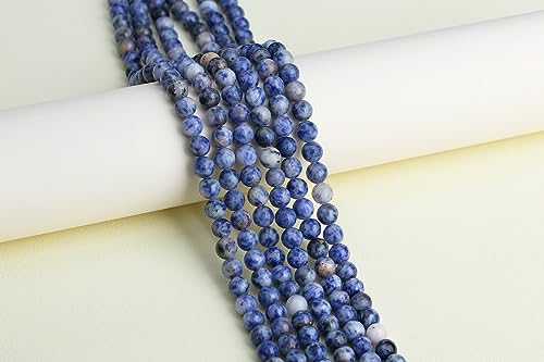 XIANNVXI 8mm Round Loose Blue Beads for Bracelet Making Blue Crystal Beads for Crafting for Jewellery Making 47 Pcs - Image 4