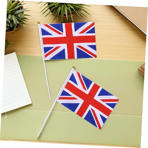 Banderas Británicas Pequeñas ifundom Pack de 40 para Evitar Roturas en Eventos de Mano 5