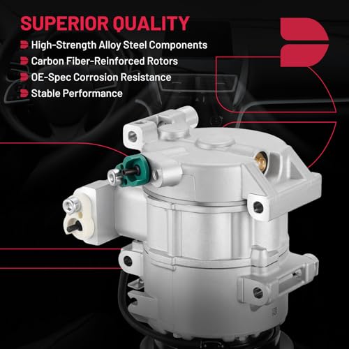 BDFHYK 97701-1R000 Air Conditioning A/C Compressor with Clutch Compatible with Hyundai Veloster L4 1.6L 2012-2017, Accent L4 1.6L 2012-2014