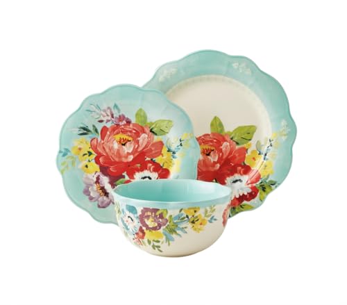 20 Piece Pioneer Woman Dinnerware Set: Stylish Stoneware for Every Meal 4 Pioneer Woman Sweet Romance Blossom 12-Piece Dinnerware Set