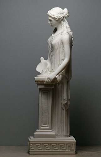 Hestia Vesta Statue Goddess Of Home Family Hearth Alabaster Sculpture 10.24 Inches #TOP4