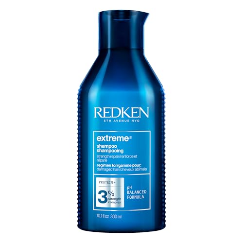 Redken Shampooing extrême pour cheveux secs endommagés, infusés de protéines pour renforcer et réparer, prévenir la rupture