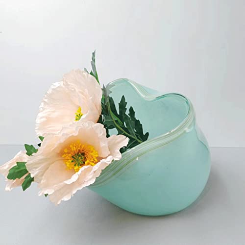 Vase en verre stable pour grands bouquets solution décoration salon élégant - 4