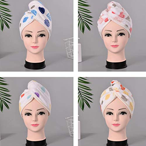 Minkissy Cabelo Toalha De Secagem Rápida Velo Coral Banho Cabelo Toalha De Microfibra de Cabelo Toal