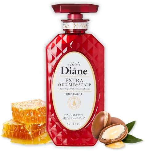 MOIST DIANE Tea Tree Conditioner for Men, Dry Scalp Conditioner for Women with Argan Oil, Keratin, Salicylic Acid, Peppermint & Menthol, Lavender CONDITIONER from Japan 15.2 Fl Oz EXTRA VOLUME & SCALP