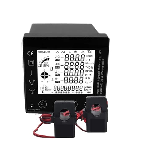 Compteur de consommation d'énergie triphasé PAC5000 pour tableau électrique