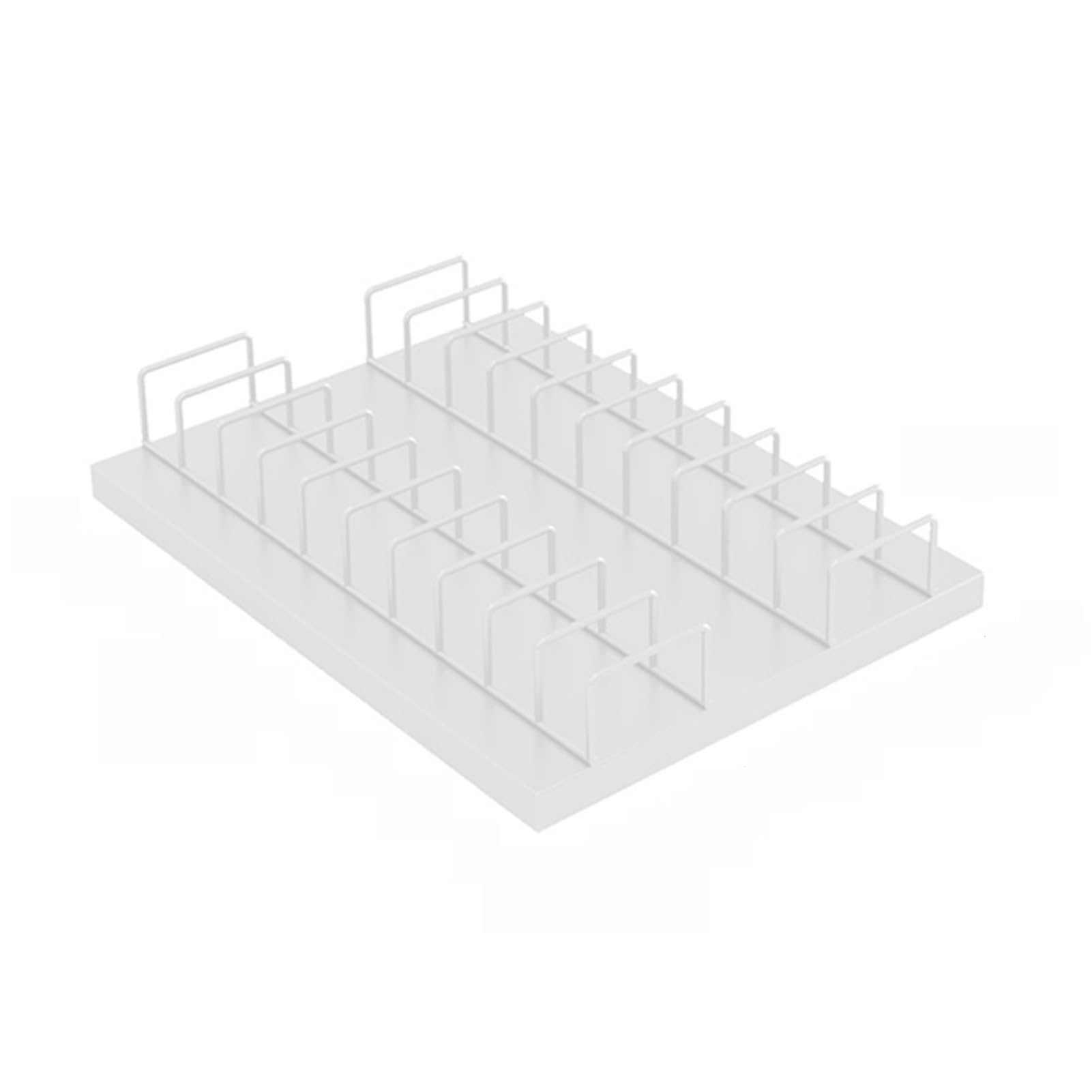 NIUSABOU Floor Tile Display Stand, Floor Tile Display Rack, Metal, Oblique Insertion, Multicolor, Multiple Sizes(White,13.77x13in)