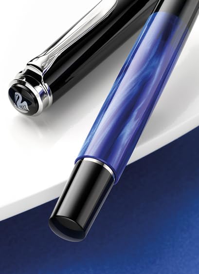 Amazon | Pelikan 801935 Line M205 クラシック万年筆 マーブルブルー