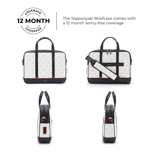 Image of Mokobara Teppanyaki Briefcase | Fits 15.6 Inch Laptop, 10L Capacity | Premium Coated Canvas, Water-Resistant, Ergonomic Design, Detachable Shoulder Strap