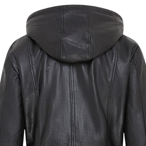 GIACCA TRAPUNTATA CON CAPPUCCIO E COLLO A IMBUTO - NERO - DONNA | H&M IT