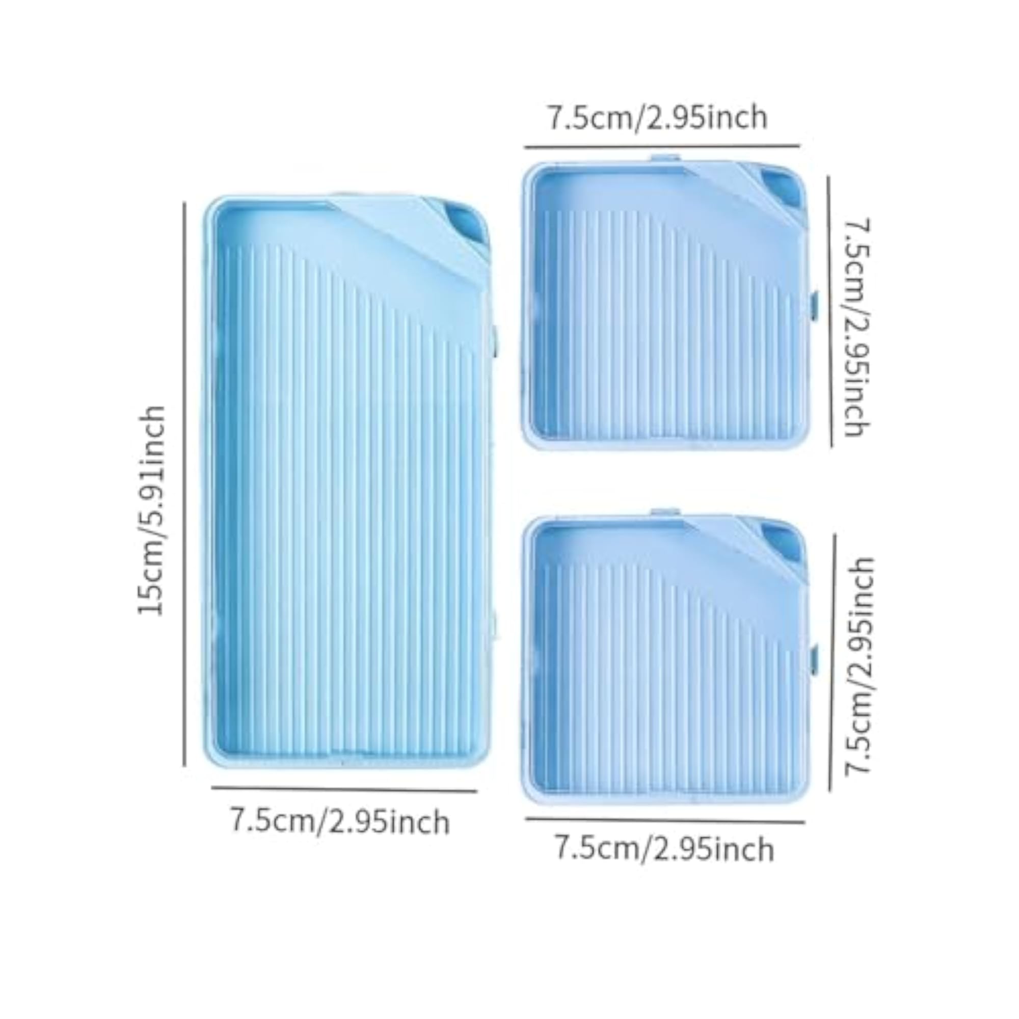 3X Rhinestone Sorting Tray with Lid for Gift DIY Crafts