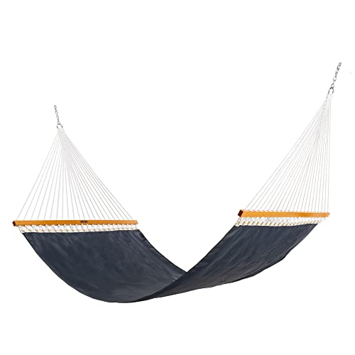 Original Pawleys Island Large Way Navy Sunbrella Quick Dry Hammock with Free Extension Chains & Tree Hooks Handcrafted in The USA 400 LB Weight Capacity 13 ft. x 55 in.