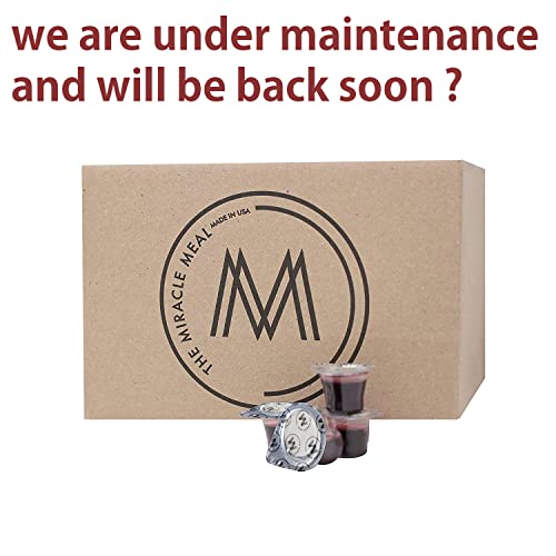 The Miracle Meal Pre-filled Communion Cups and Wafer Set - Box of 250 x 3 - with 100% Trusted Concord Grape Juice & Wafer - Made in the USA - Premium Quality Guaranteed