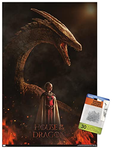 Poster House of the Dragon Rhaenyra de 37,4x56,8 cm pour decoration murale geek