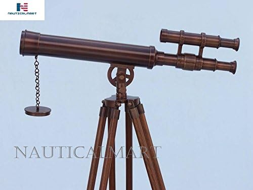 NauticalMart Floor Standing Bronzed Griffith Astro Telescope 50" - Vintage Telecope