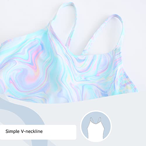 Image of Moon Tree Girls One Piece Swimsuits Ruffle Swimwear Beach Bathing Suit 2-14 Years
