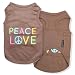 Parisian Pet Peace Love Dog T-Shirt, X-Large