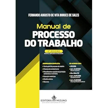Capa do livro Manual de Processo do trabalho 2ª edição 2025