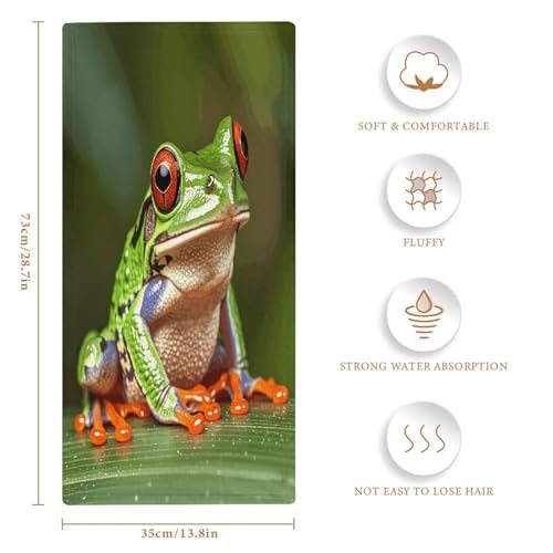 Gant de toilette grenouille doux pour peau sensible à la maison