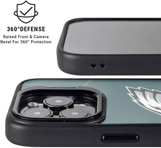 Skinit Kickstand Phone Case Compatible with iPhone 14 Pro Max - Officially Licensed NFL Philadelphia Eagles Team Jersey Design