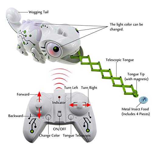 Tipmant Rc Chameleon Remote Control Animal Toy Electric Lizard Electronic Pets Car Vehicle Kids Birthday Gifts #TOP3