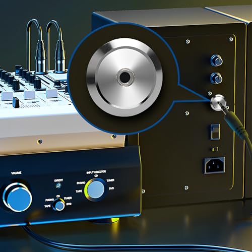 Adaptador estéreo 3.5mm TRS macho a hembra con montaje miniatura 2