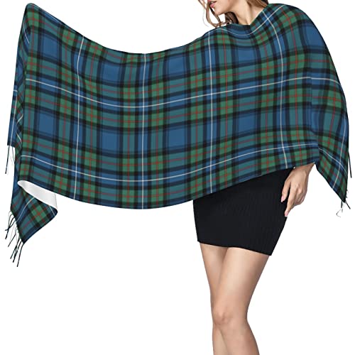 Winter Warm Wrap Shawl Hunting Modern Tartan Of The Scottish Clan Macrae Print Scarves Blanket Scarf For Women Men3