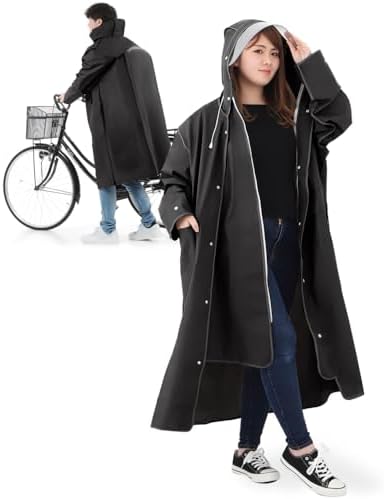 （17:00時点） [comfox] レインコート 自転車 メンズレインコート レディースレインコート カッパ 雨合羽 レインスーツ 男女兼用
