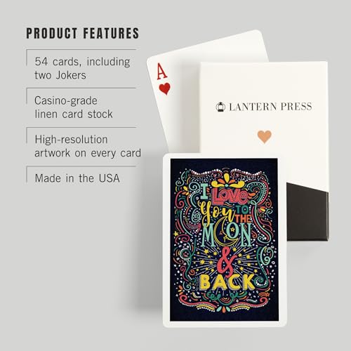 Lantern Press Quote, I Love You to The Moon and Back miniatura 3