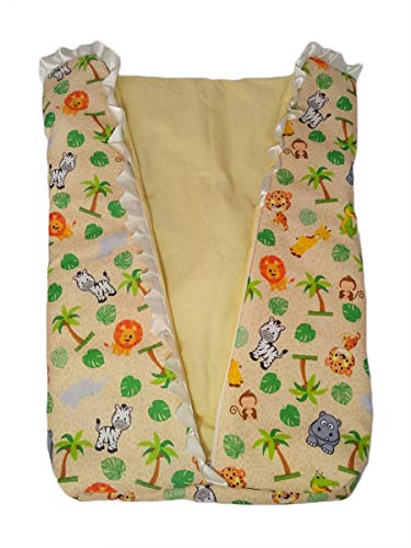 Porta bebê saco de dormir com zíper (Estampa safari)