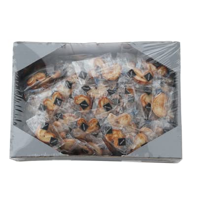 RIOBA Mini Palmeras, Caja 1,1 kg (aprox. 18–20 unidades), Bocaditos de Hojaldre Azucarado, Ideal para Desayuno, Catering o Cafeterías