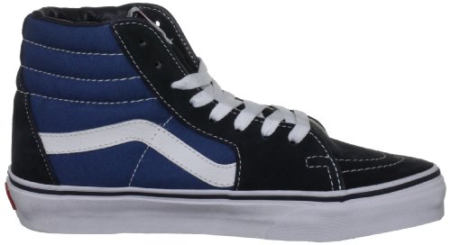 Vans Vd5Invy Unisex Sk8-Hi Canvas Skate Shoes, Navy/White, 12.5 B(M) Us Women / 11 D(M) Us Men #TOP5